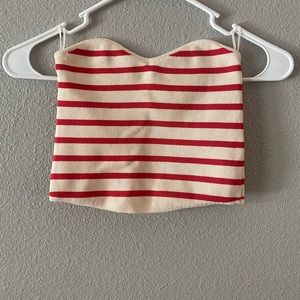 Zara striped tube top